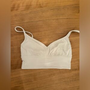 Long line white/off white sports bra from Lululemon size 4–like new!!